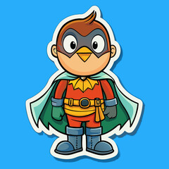 cartoon illustration of a boy with a backpack