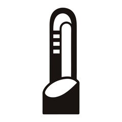 Abstract black and white object resembling a futuristic humidifier or appliance