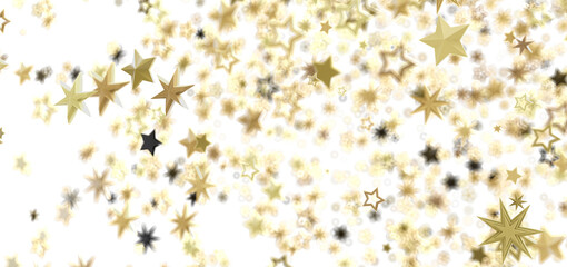 Sparkling gold stars on white. Perfect for holidays, celebrations, and more!