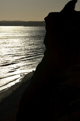 Spaziergänger am Meer