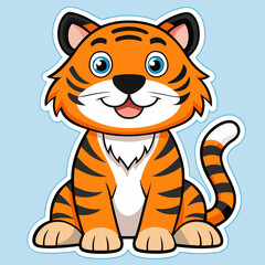 tiger, animal, cartoon, cat, vector, illustration, wild, mammal, cub, zoo, baby, wildlife, cute, nature, jungle, art, drawing, predator, feline, animals, character, isolated, safari, mascot, orange