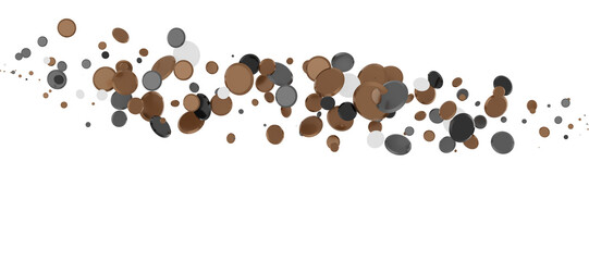 Enchanting Euphoria: Breathtaking 3D Illustration of Enchanting gold Confetti
