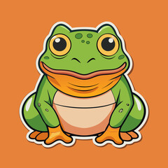 green frog cartoon