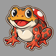 funny frog cartoon