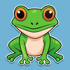 green frog cartoon