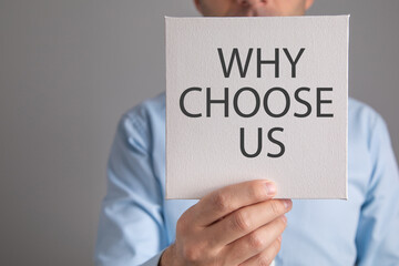 Why Choose Us?. Business concept