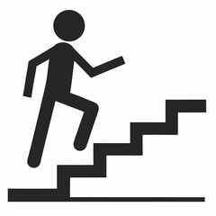 Silhouette Person Climbing