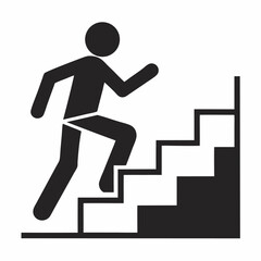 Silhouette Person Climbing