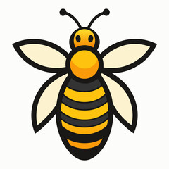 Bee Logo Design with Simple Concept Vector Illustration Design Modern