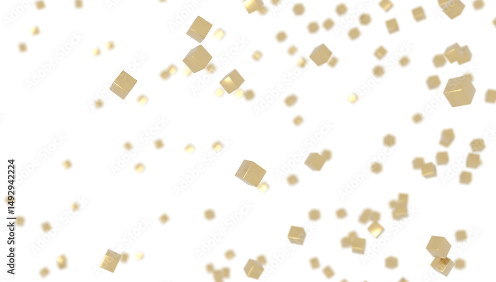 Poster abstract lines with dots over dark background.