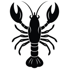 fishmonger element isolated lobster on white background 