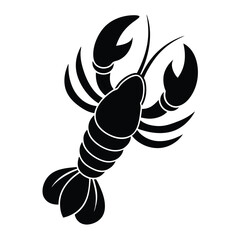 fishmonger element isolated lobster tail on white background 