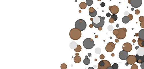  Colorful confetti on white background