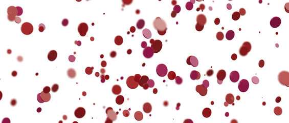 confetti png. red confetti falls from the sky.