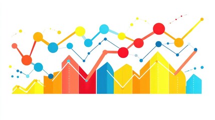 Light corporate theme with abstract swooshes and chart outlines