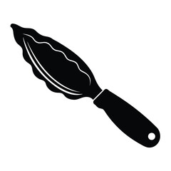 Obraz premium fishmonger element isolated oyster knife on white background 