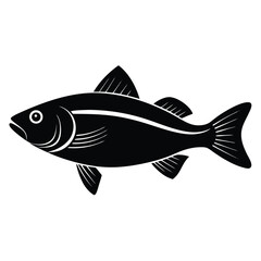 fishmonger element isolated sea bass on white background 