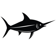 fishmonger element isolated swordfish on white background 