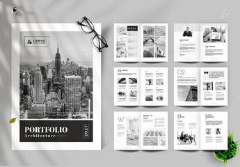 Minimalist Architecture Portfolio Brochure Layout