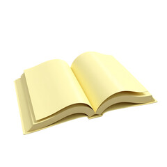 open book with blank pages