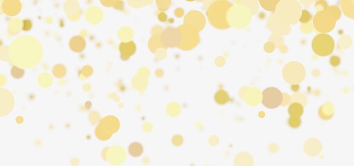 Soft gold bokeh lights on white. Perfect for backgrounds, websites, and more.