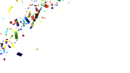 confetti png. Gold confetti falls from the sky. Glittering confetti on a transparent background. Holiday transparent PNG
