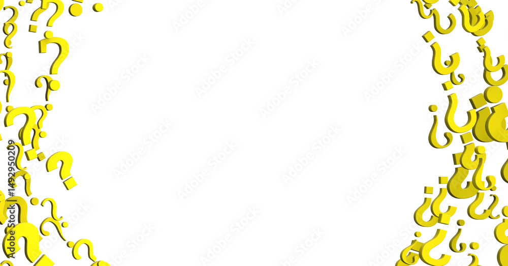 Aufkleber colored question marks background concept
