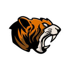 tiger head vetor illustration for mascot, logo, icon, symbol, template, etc
