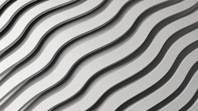 White and grey smooth stripes abstract. motion video.