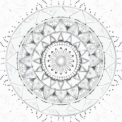 abstract background with round ornament mandala
