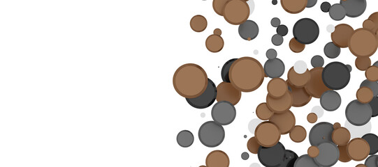 Enchanting Delight: Spectacular 3D Illustration Showcasing Enchanting gold Confetti