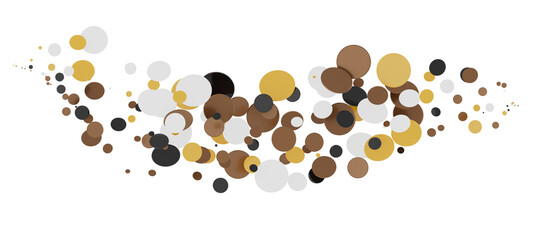 Confetti, paper triangle on the floor, fancy, colorful, celebration party