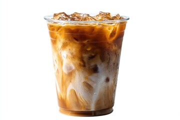 Iced Latte: Creamy swirls in a refreshing summer drink