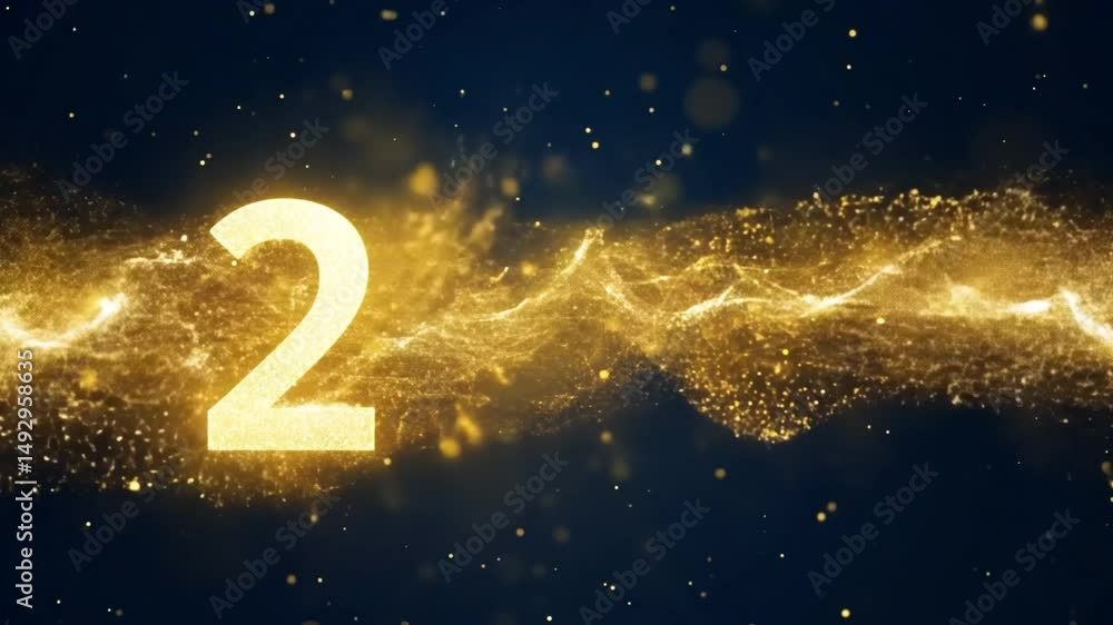 Poster golden sparkling celebration of 2023 festive background of shimmering particles and light, creating 