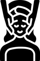 Obraz premium Facial massage icon