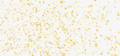 Sparkling gold confetti on white. Perfect for celebrations!