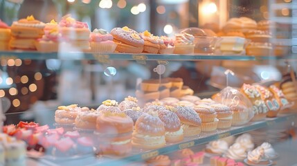 Soft-focus bakery backdrop featuring artisanal breads and cozy interior elements.