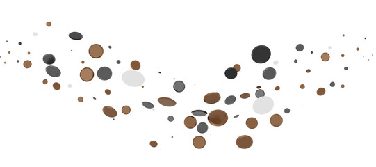 gold  Burst: Astonishing 3D Illustration of Bursting gold Confetti