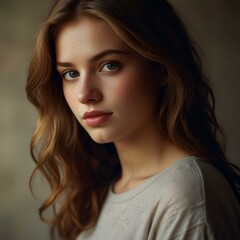 Naklejka premium portrait of a young woman
