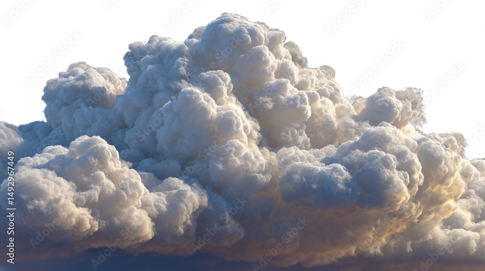 Poster isolated cloudscape background white fluffy clouds cumulus cloud png overlay weather element design 