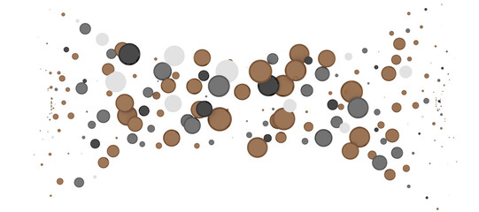 Shower of Elegance: Breathtaking 3D Illustration of Luxurious gold Confetti