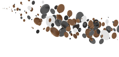 Confetti, paper triangle on the floor, fancy, colorful, celebration party