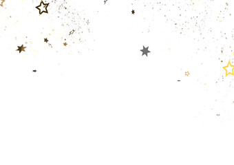 Obraz premium Shimmering Starry Christmas: Spectacular 3D Illustration Showcasing Falling Holiday Stars