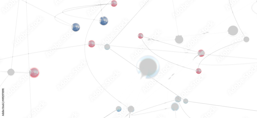 Poster stock photo of an abstract network connection graphic. ideal for technology, communication, and glob