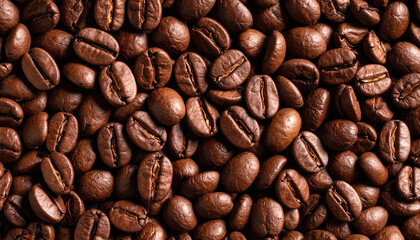 Obraz premium amount of roasted coffee beans creating an attractive visual pattern