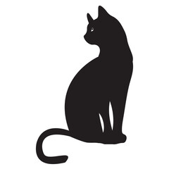 Cat Silhouette Minimalist Design