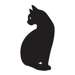 Cat Silhouette Minimalist Design