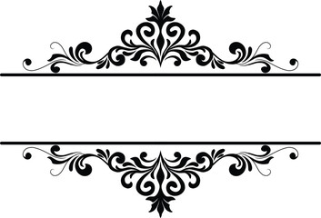 Border Ornament Wedding Vintage Floral Vector Collection