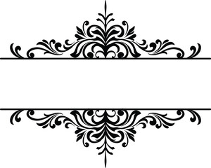 Border Ornament Wedding Vintage Floral Vector Collection