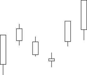 chart pattern candle stick outline.svg